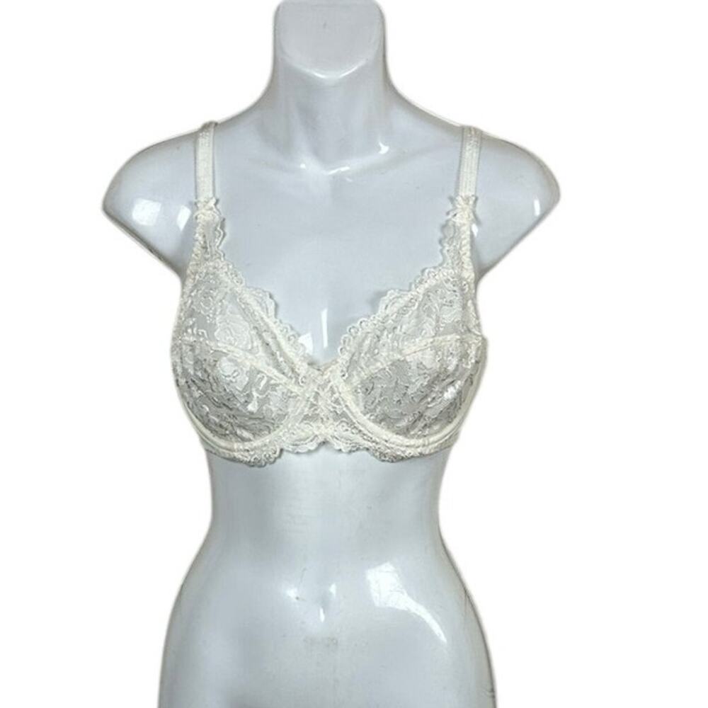 Vanever  Unlined White Lace Bra size 34D NWT